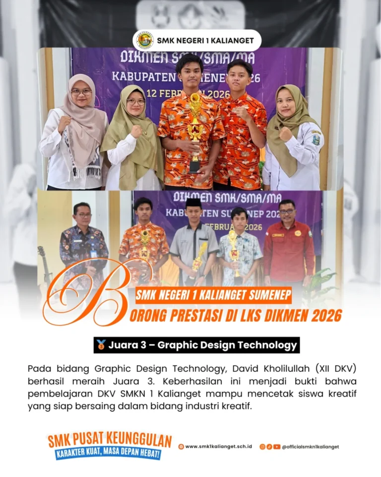 Borong Prestasi Di LKS Dikmen 2026. SMKN 1 Kalianget Raih Juara Di Tiga Bidang LombaSiswa SMKN 3 768x960